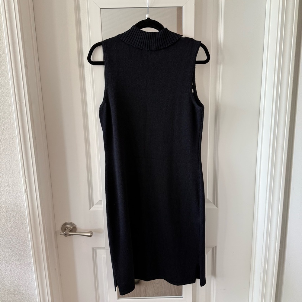 St John Sport Size Small Color Blue White Wool and Rayon Dress - Picture 6 of 6
